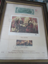 Official First Day Signing Declaration of Independence 1976 Commemorative - $105.92