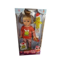 My Life As Grinch Blond Doll Plush Christmas Stocking Slippers Cindy Lou Who 18” - $81.33