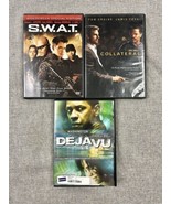 Y2K 2000s Lot of 3 Action DVDS Collateral SWAT Deja Vu Movies Samuel Jac... - £7.67 GBP