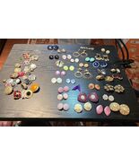 Vintage Clip On Earrings Lot 33 Pairs Jewelry ALL CLIP Earrings Plus No ... - $69.61 CAD