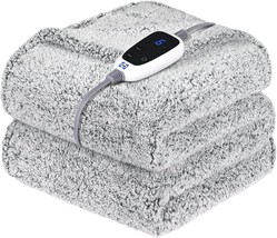 Sealy Electric Blanket Heated Throw 50&quot;X60&quot; Soft Double Sherpa Super, Ch... - $1,425.28 MXN