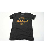 SPARCO Mens T-Shirt Logo Short Sleeve Charcoal Bronze Racing EXTRA SMALL... - $381.30 MXN