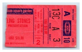 Rolling Stones Concert Ticket Stub November 13 1981 New York City - £25.89 GBP