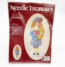 Stitchery Needle Treasures Heather Doll Vintage Complete NEW In Package ... - $24.07