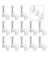 Cable Clips Cable Clamps Nail in Cable Clips 100 Pcs 8Mm Flat Ethernet C... - £7.68 GBP