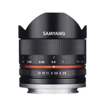 Samyang 8mm F2.8 UMC Fisheye II (Black) Lens for Fuji X Mount Digital Cameras (S - £390.77 GBP