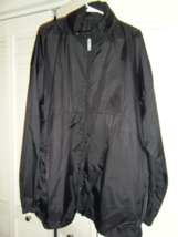 clique Black  Wind-breaker Jacket waterproof nylon hooded Size 3XL #30Box2 - £17.66 GBP