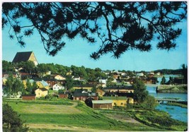 Postcard Porvoo Borga Suomi Finland View From Linnanmaki From Town 4 x 6 - $3.45