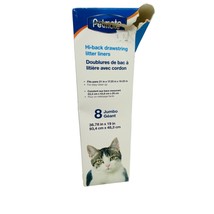 Petmate 8 Jumbo Hi-back Drawstring Litter Liners 36.78&quot; x 19&quot; - £3.88 GBP