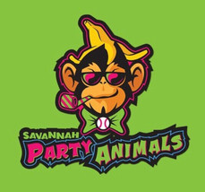 Savannah Party Animals Baseball Embroidered T-Shirt S-6XL, LT-4XLT New - $26.08+