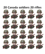 20pcs/lot WW2 Canada Military Soldiers Building Blocks Army Figures Bric... - £12.57 GBP