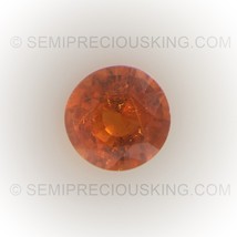 Natural Spessartite Round Facet Cut 5X5mm Salamander Orange Color VS Clarity Loo - £22.41 GBP