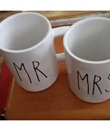 Mr. Mrs. White Matte Mugs - £20.68 GBP