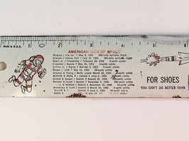 Vintage Metal 12&quot; Ruler - 1960s Sears &quot;Space&quot; Ruler - Made in USA - £3.19 GBP