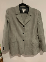Pendleton Pant Suit-Jacket Sz14,Pants Sz16 Grey Virgin Wool Vintage EUC Womens - £70.11 GBP