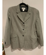 Pendleton Pant Suit-Jacket Sz14,Pants Sz16 Grey Virgin Wool Vintage EUC ... - £69.72 GBP