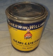 Vintage Sherwin William Paint Can Semi Luster 210 Quart Empty  - $37.39