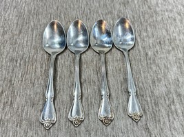 Oneida ARBOR ROSE Teaspoon Set of 4 Stainless Flatware Lot Vintage Spoon... - $19.79