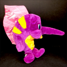 Swordfish Pink Purple Plush Stuffed Animal Large 18&quot; Vintage 1995 Liberty Toy Co - £23.59 GBP