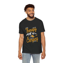 Men&#39;s &quot;Camping Therapy&quot; Raglan T-Shirt | Yellow &amp; White | Outdoorsy Adventure Te - £28.91 GBP+