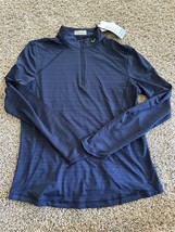 Callaway Opti-Dri Womens 1/4 Zip Golf Shirt Long Sleeve Blue Size Medium - £25.61 GBP
