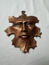 Spirit of the Forest, Carson 1996, Copper Oak Leaf/Fall Green Man, 7 in Vtg - $565.59 MXN