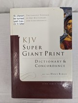 KJV Super Giant Print Dictionary and Concordance of The Holy Bible Homman 2007 - £12.06 GBP