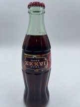 SUPER BOWL XXXVI 8 oz. Coca-Cola Glass Coke Bottle New Orleans date error - £7.87 GBP