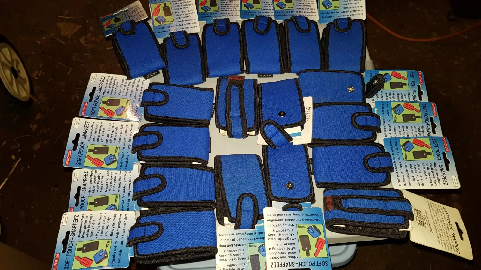OP/TECH USA 2pc. 7304114 Soft Pouch Snappeez Small Royal Blue Protective... - $27.44 CAD