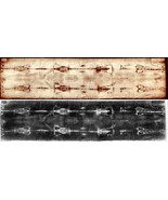 Shroud of Turin Jesus Christ Burial Cloth Poster Print w Negative 12 x 2... - $24.99