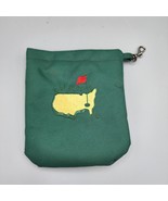 Masters Golf Green Fur Lined Valuables Pouch Augusta Latch Hook Bag - $109.40 CAD