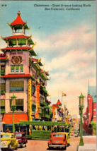 Chinatown Grant Avenue Looking North San Francisco California Vintage  Postcard - £6.61 GBP