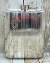 Elgin EAM Sterling Silver Hip Flask With Monogram 132 gramms - $6,449.79 MXN