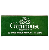 Greenhouse Restaurant Easton&#39;s Inn Vintage Matches Newport RI Collectibl... - £11.19 GBP