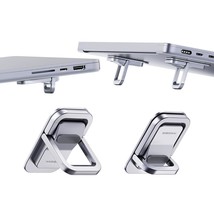 Laptop Stand Adjustable Height For Desk, Portable Invisible Laptop Riser, Ergono - £18.01 GBP