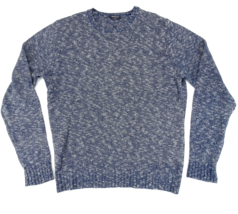 Suitsupply Blue Cotton Sweater Size M Lightweight Breathable Heather - £30.26 GBP