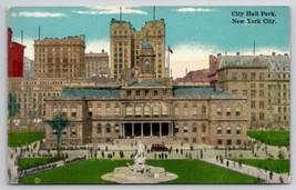 City Hall Park New York Postcard B44 - $4.95