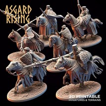 3D Printed Asgard Rising Medieval Heavy Calvary Set 28mm - 32mm Ragnarok D&amp;D - £7.39 GBP+