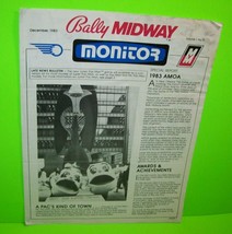 Bally Midway Monitor Original Newsletter CoinOp Games Arcade Pinball Dec 1983 - £14.19 GBP