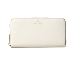 New Kate Spade Schuyler Large Continental Wallet Saffiano Parchment - $66.41