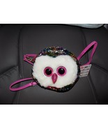TY Flippables Sequin Plush Purse Owen Owl 6 Ways To Wear NEW - $24.30