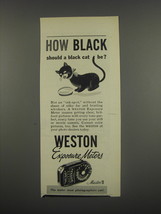 1949 Weston Master II Exposure Meter Ad - How black should a black cat be? - £14.28 GBP