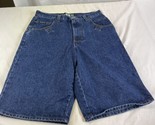 NWOT Vintage BHPC Blue Jean Shorts 32 Beverly Hills Polo Club Baggy Y2K USA - £23.70 GBP