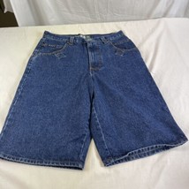 NWOT Vintage BHPC Blue Jean Shorts 32 Beverly Hills Polo Club Baggy Y2K USA - £23.64 GBP