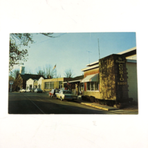 1967 Nashville, Indiana Postcard Curio Shop and Sinclair Gas Station Street View - £4.93 GBP