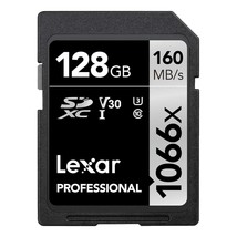 Lexar Professional 1066x 128GB SDXC UHS-I Card Silver Series, Up to 160M... - $34.19