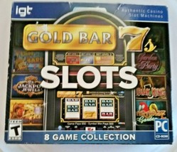 Slots Gold Bar 7s Casino PC Game Slots 8 Games Fun Gambling Collection - £5.41 GBP