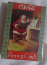 Coca-Cola Playing Cards Santa at Fireplace  Dear Santa  Sealed - £4.35 GBP
