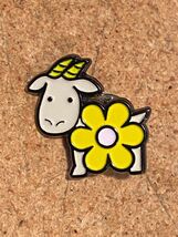 Beekman 1802 Bloom Goatie Goat/Flower 1" Pin *NEW* DTC - $13.99