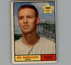 1961 Topps Ed Hobaugh #129 Washington Senators - $3.07